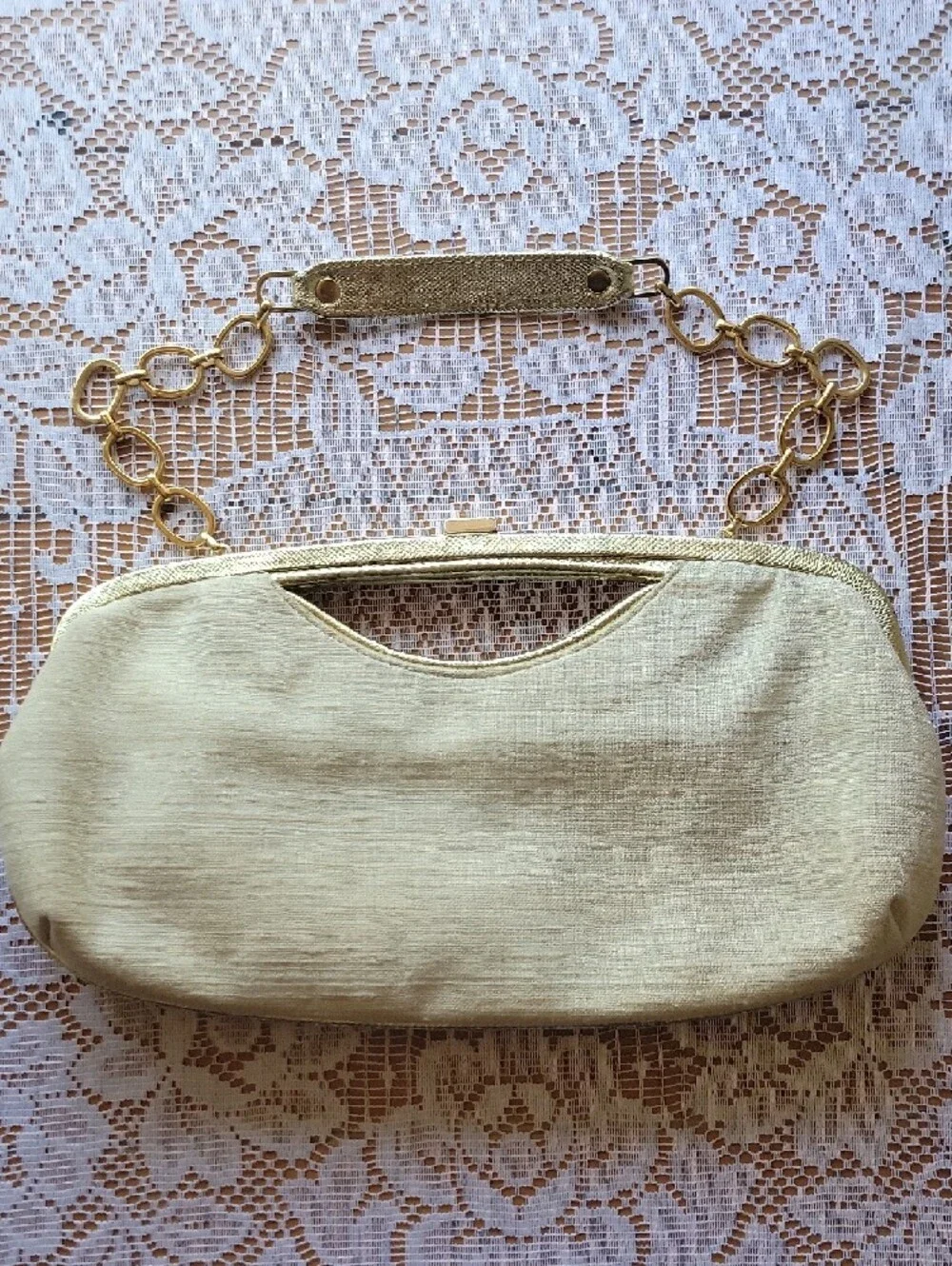 RAFE Canvas Coral and Ivory Floral Beaded Bag